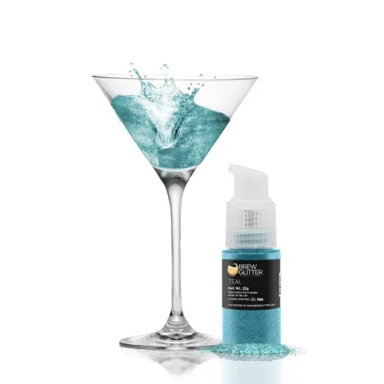 Teal Edible Glitter Spray Pump | Brew Glitter&reg; {1}