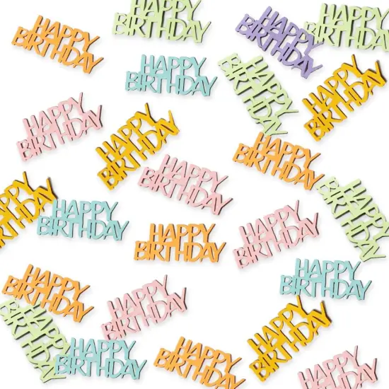 Multi-color Birthday Confetti Happy Birthday Party Table Decorations Cute Letter Table Scatters for Baby/Kids Birthday Anniversary DIY Crafts Party Supplies {1}