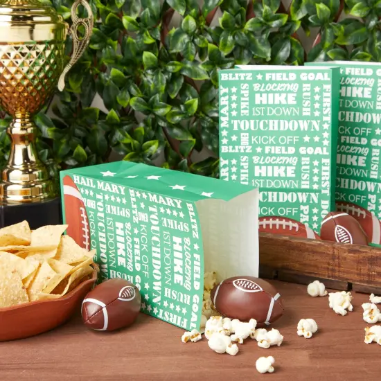 Juvale 36 Pack Football Party Favor Bags - Football Gift Bags for Treats, Snacks, and Goodies for Boys - Ideal for Kids Rugby Team and Sports Birthday Party Supplies (5.3 x 8.7 x 3.3 in) {3}