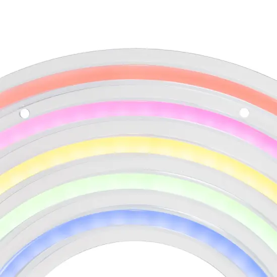 Northlight LED Rainbow and Clouds Neon Lighted Wall Art - 15.75" Multi {7}