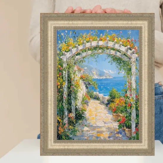 Wide Antique Silver Victorian Picture Frame 11x14 frame {2}