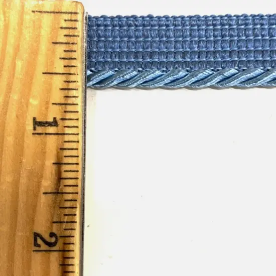 Twist Cord with Lip Piping Trimming - 8 Yards- Many Colors Available! Antique blue {2}