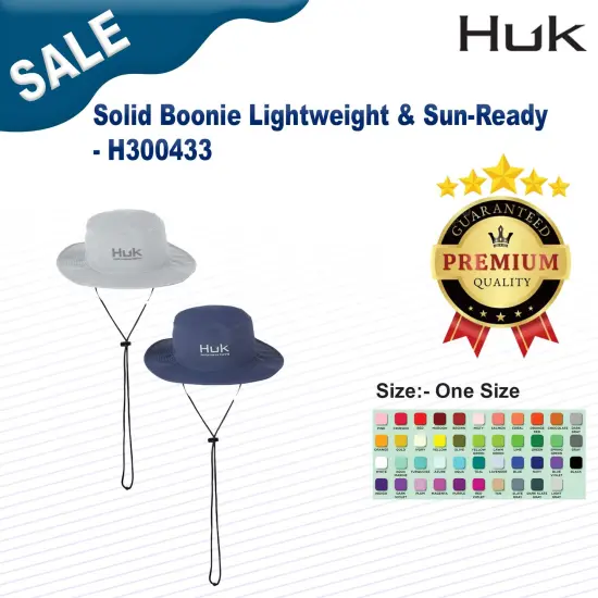 HUK&reg; Solid Boonie Lightweight & Sun-Ready HARBOR MIST {2}
