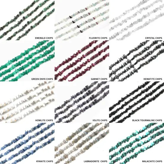 Natural Chip Beads, 34 Inch, Genuine Chip Strands, Drilled Strung Nugget Beads, 3-7mm, Polished, GemMartUSA (70001) Kyanite {3}