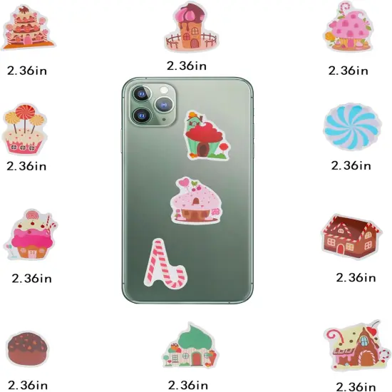 100 Pack Candyland Stickers, Candy Land Party Favors, Birthday Decorations {4}