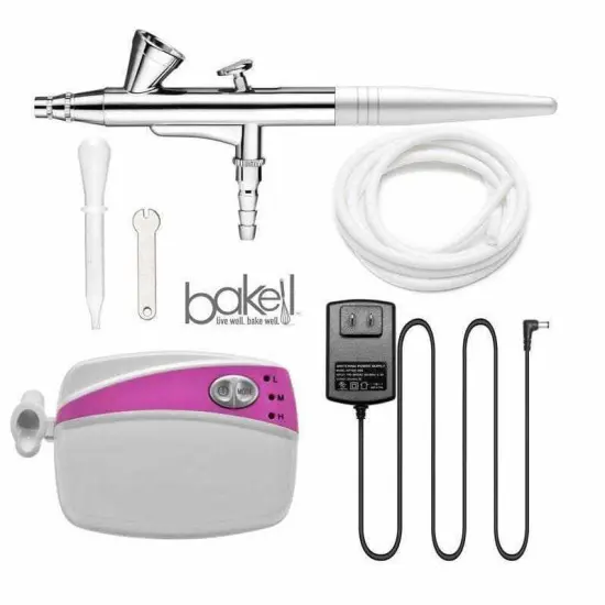 Airbrush Professional Series Bakell Airbrush Gun Kit (PINK Edition) {2}