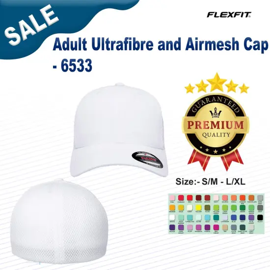 Flexfit&reg; Adult Ultrafibre and Airmesh Cap GREEN {2}