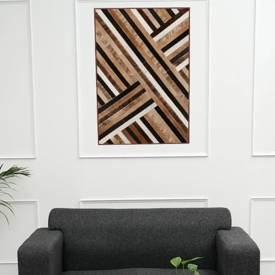 Hairon Wall Decor With Wooden Frame {1}