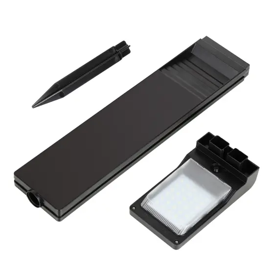 2 Pack Solar Pathway Lights Outdoor Waterproof - 100 Lumens LED Garden Lights, IP65 Rated, All-Night Illumination, Auto On/Off (Black) {5}