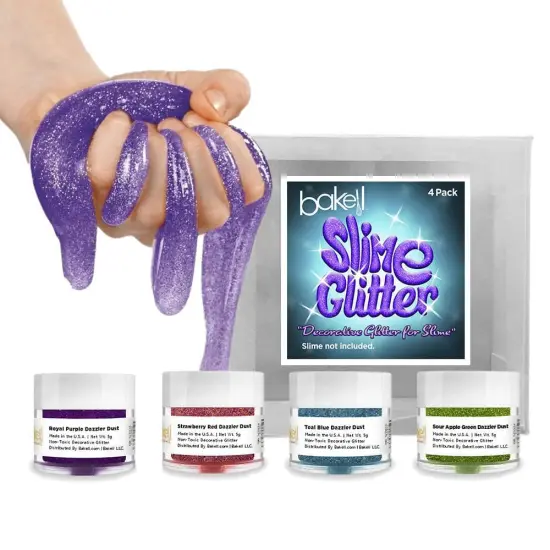 Rainbow Explosion Slime Glitter Combo Pack (4 PC SET) {1}