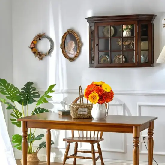 26Pcs Summer Bouquet Artificial Flowers Colorful Fake Gerbera Daisies Silk Bouquets with Vibrant Color Daisy Faux Flowers Arrangements {4}