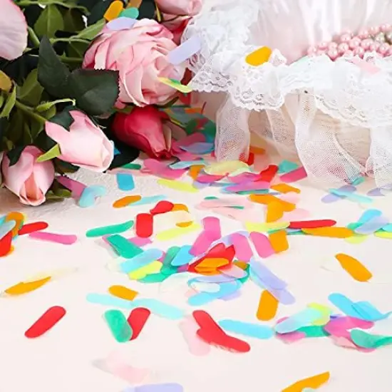 Tissue Sprinkle Confetti Donut Table Confetti Colorful Rainbow for Ice Cream Theme Party Birthday Party Suppliers Decoration(50g) {5}