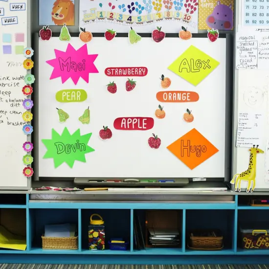 18 Piece 11x14 Large Neon Poster Board Cutouts, Paper Signs for Science Fair Projects Decoration, School Presentation Supplies (6 Shapes) {3}