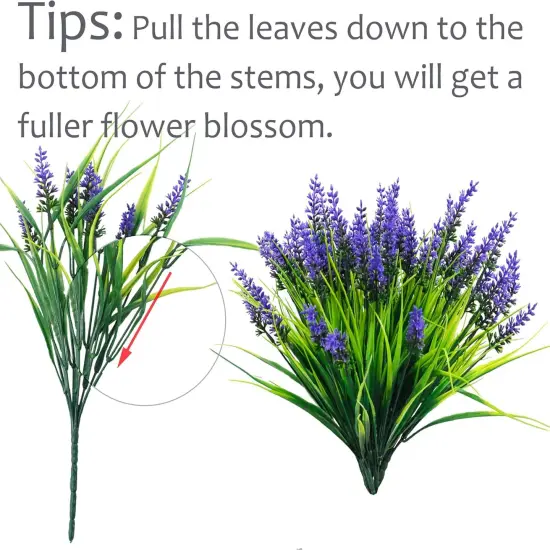 22 Pcs Summer Bushes Artificial Outdoor Flowers {3}