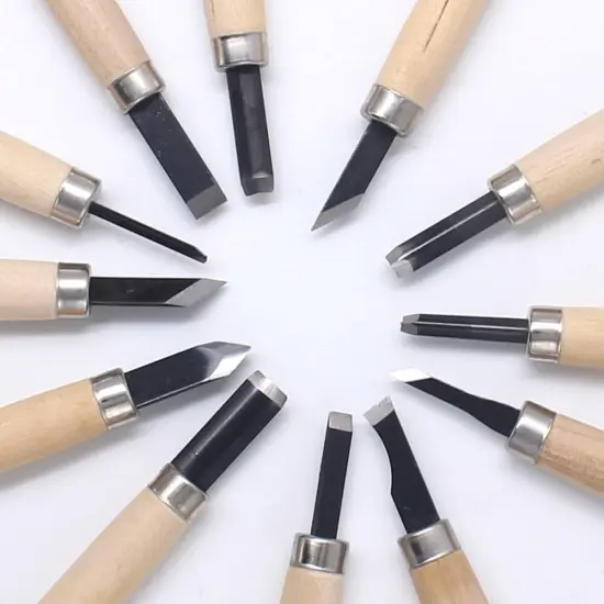 Wood Carving Knife Set, 12 Pcs Carving Tools for DIY Sculpture Beginners {2}
