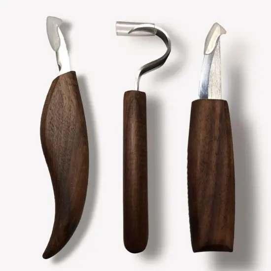 10Pcs Wood Carving Kit, Beginner Set With Resistant Gloves, Spoon & Whittling Knife, Sandpaper for Woodworking {3}