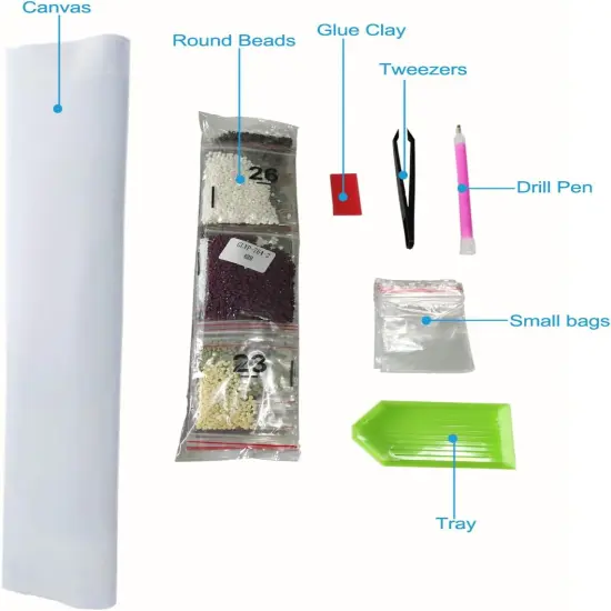 DIY 5D Large Resin Beads Painting by Numbers Kits Crystal Rhinestone Embroidery Paintings Pictures Arts Craft for Home Wall Decor Partial Drill White Tiger Paint (58.7.x14.9inches) {3}