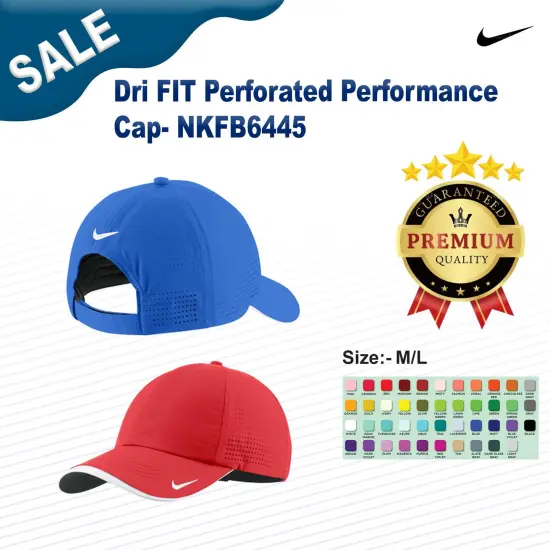 Nike&reg; Dri FIT Perforated Performance Cap Antcite/ White {3}