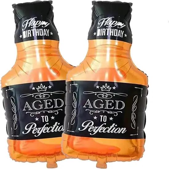 Whisky Bottle Foil Balloons Aluminum Balloon Whiskey Bottle Shape Mylar Foil Balloon for Beer Party and Birthday Party Decoration {1}