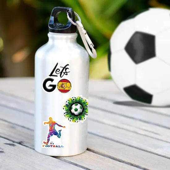 100PCS Soccer Stickers for Scrapbooking, Motivational Vinyl Waterproof Stickers for Water Bottles, Luggage, Teaching Incentives, Soccer Team Gifts for Kids, Teens and Adults {4}