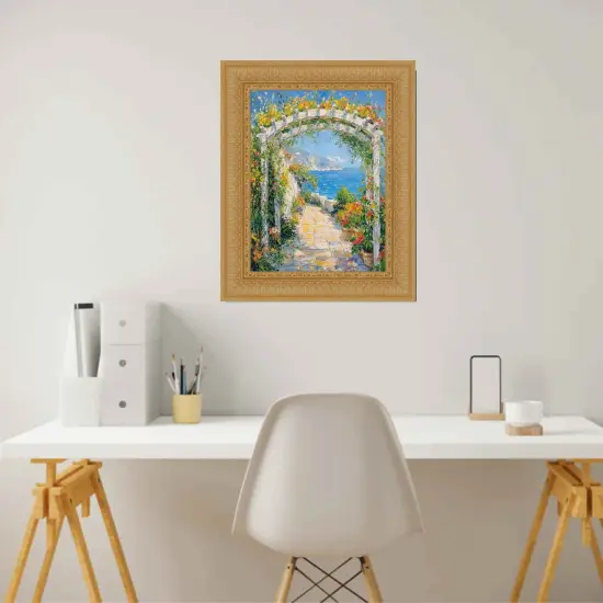 Wide Victorian Gold Baroque Picture Frame 20x40 frame {6}