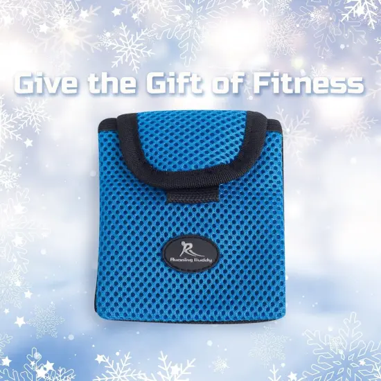 Running Buddy Magnetic Buddy Pouch - Mini | Beltless, Chafe & Bounce Free | Water-Resistant & Magnetic Closure | For Running, Walking, Traveling & More | For Men & Women | 3-3/4&rdquo; Long x 4&rdquo; Wide | Blue {5}