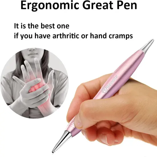 Diamond Art Painting Pen Accessories Tools, Metal Square and Round Tips Ergonomic Diamond Drill Pen Screw In Tip Multi Replacement Pen Heads for DP Cross Stitch - Rose Gold {4}