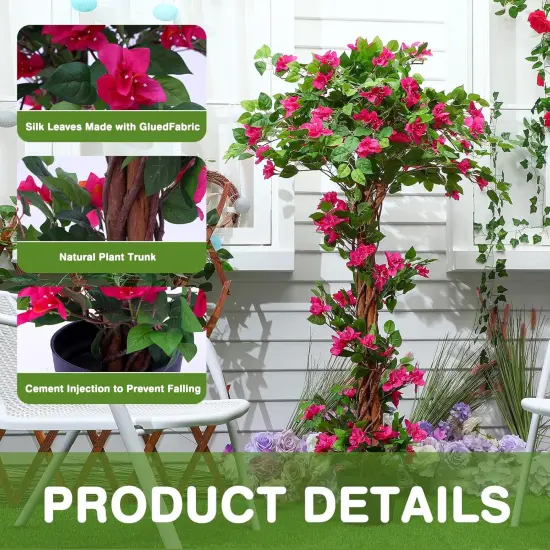 5 Feet Artificial Bougainvillea Tree {4}