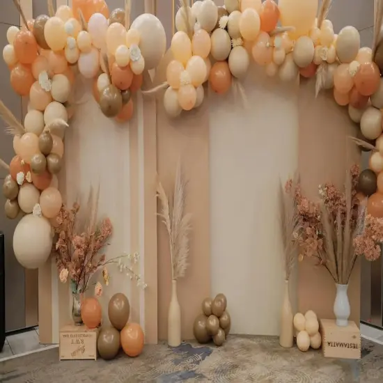 Cream golden Balloons Garland Arch Kit - 5+10+18 Inch Cream golden Confetti Birthday Balloons Cream golden Birthday Decorations for Women Girls Princess Engagement Wedding Party Decorations {4}