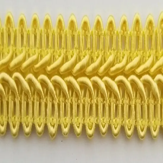 1/2" Chinese French Braid Gimp Trimming - 12 Continuous Yards - Many Colors! Yellow {1}