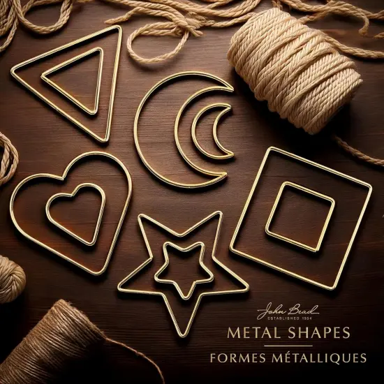 John Bead Iron Metal Shapes Macram&eacute; Frame {3}