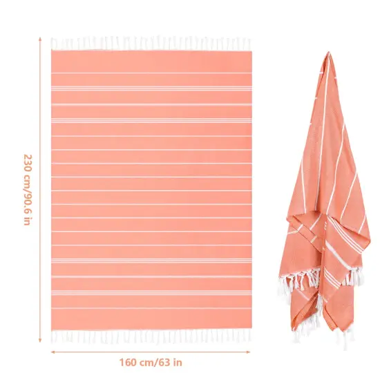 2-Pack Turkish Beach Towels - 40"x70" Oversized Quick-Dry, Sand-Free & Lightweight Towels for Travel, Camping, Beach, and Pool {2}