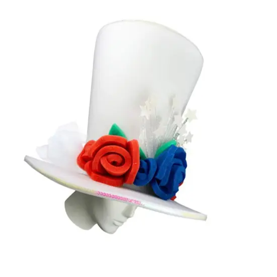 USA Bride Hat Elegant & Patriotic Wedding Accessory {5}