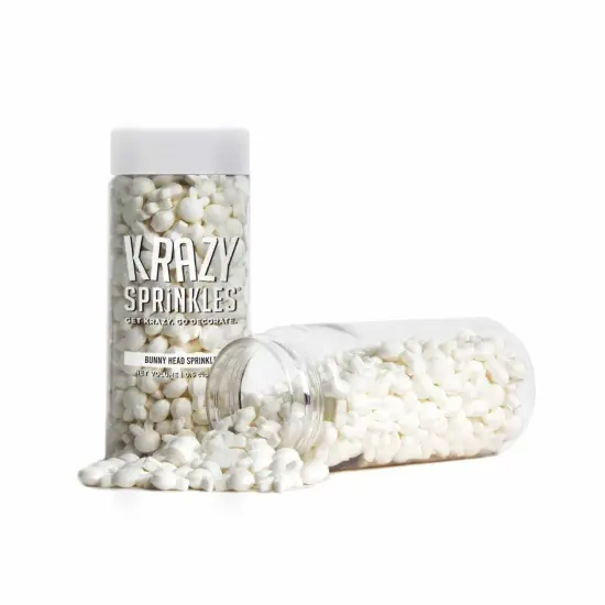 Krazy Sprinkles - Bunny Heads (1/2 Cup, 1x Jar) for Cakes, Ice Cream & Cookies {2}