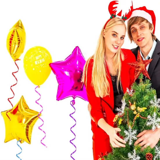 7 Pack Curling Ribbon,1750 Yards Crimped Curling Ribbon Balloon Ribbon Gift Wrap Ribbon Balloon String Shiny Wrapping Ribbon {4}