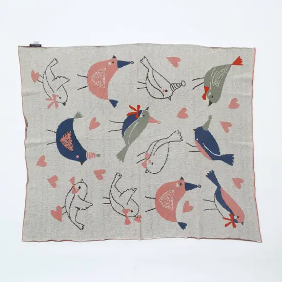 Cotton Knitted Birds Playmat {1}