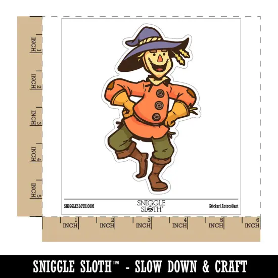 Water Bottle Sticker Set Silly Dancing Scarecrow Man Cute Waterproof Vinyl Stickers Pack Decal, Skateboard, Laptop, Car, Window, Bumper - 5 Pack {1}