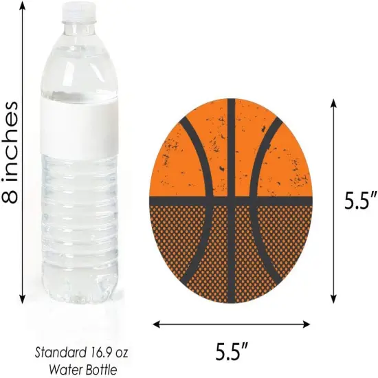 Basketball - Let The Madness Begin - Decorations DIY College Basketball Party Essentials - Set of 20 {4}