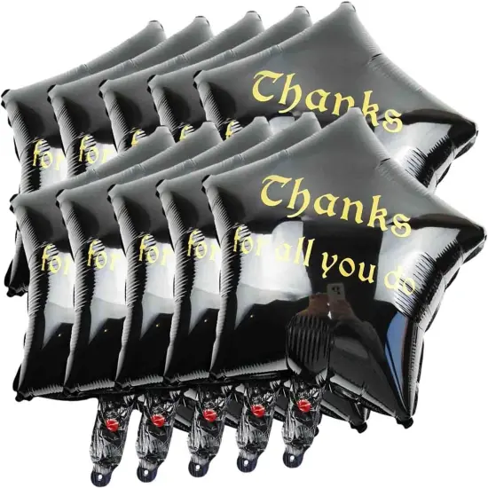 Thanks for All You Do Helium Mylar Foil Balloons, 10pcs Thank You Hanging Balloons for Wedding Congrats Grad National Nurses Day {2}