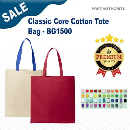Port Authority&reg; Classic Core Cotton Tote Bag {2}