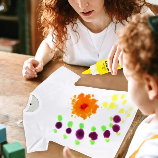 Tie Dye Kit, Tie Dye Set for Kids, 12 Vibrant Colors Pre-Filled Tye Dye Bottles, Non Toxic Permanent Fabric Dye Art Set, Easy DIY Fabric Art - Create Fun {2}