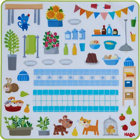 HABA Little Friends Luxury Decorative Decals for Townhouse Villa Multicolor {5}