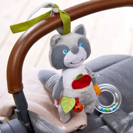 HABA Willie Raccoon Soft Dangling Figure for Crib, Stroller or Play Pen - Ages 6 Months and Up Multicolor {5}