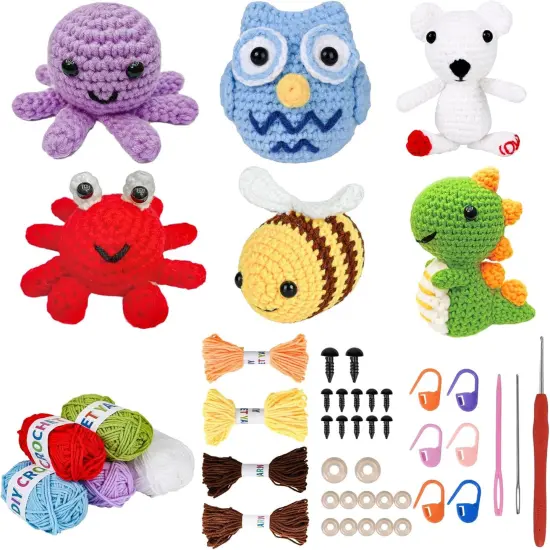 2025 Upgraded Animal Crochet Kit {1}