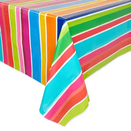 Cinco De Mayo Plastic Table Cover, Let's Fiesta Party Supplies (54 x 108 In, 3 Pack) Multicolor {5}