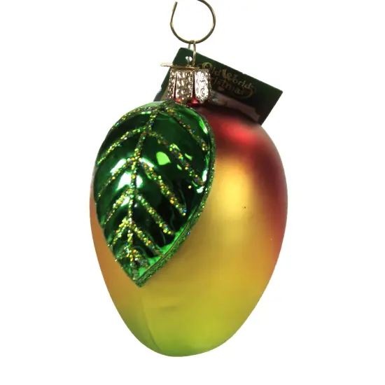 Old World Christmas 3.5 Inch Mango Tree Ornament , Delicious Fruit Multicolored {1}