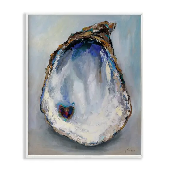 Stupell Industries Organic Oyster Shell Framed Giclee Design By Jeanette Vertentes {1}