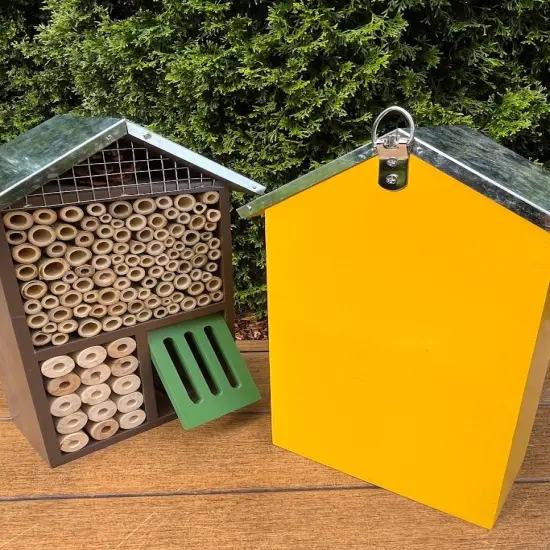 Sunny Multi-Room Pollinator HOTEL - Tin Roof Heavy Duty Brown {4}