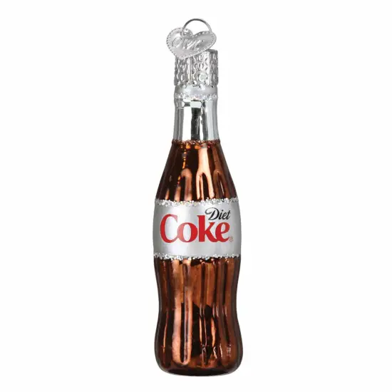 Old World Christmas 3.0 Inch Mini Diet Coke Bottle Tree Ornament , Gumdrops Collection Soda Brown {1}