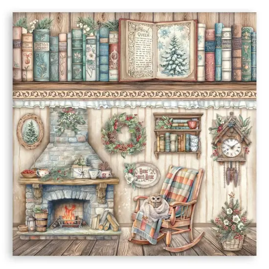 Stamperia Single-Sided Paper Pad 12"x12" 22/Pkg-The Owl's House {7}